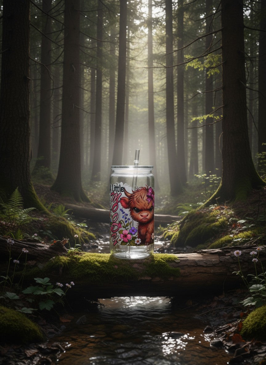 “A Little Moody” (Highland Cow Design)