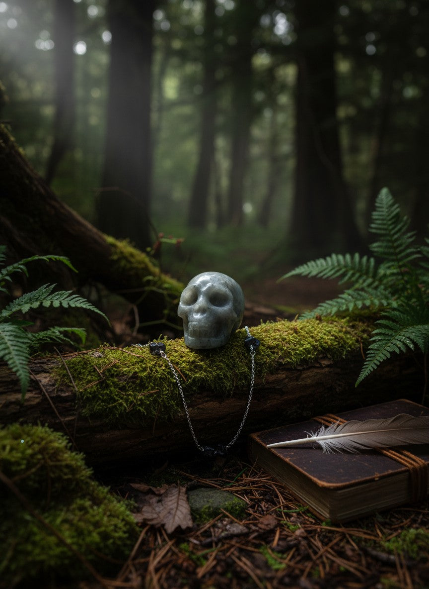 Labradorite Skull