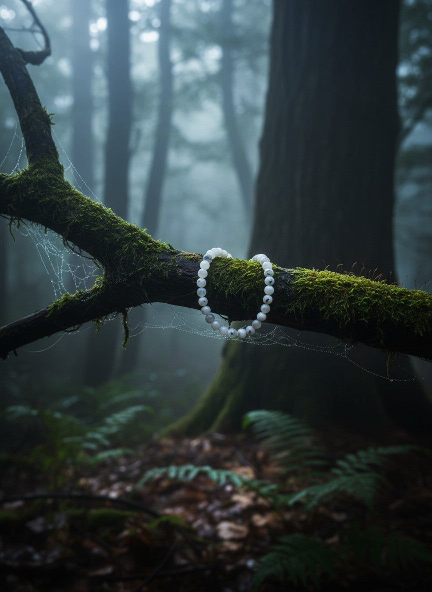 Rainbow Moonstone Bead Bracelet – 6mm