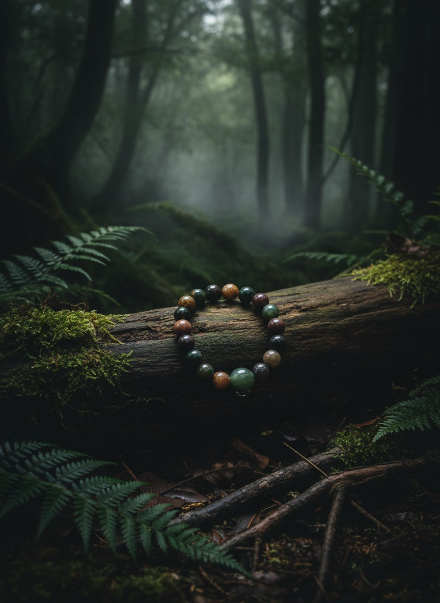 Ocean Jasper Bead Bracelet – 8mm