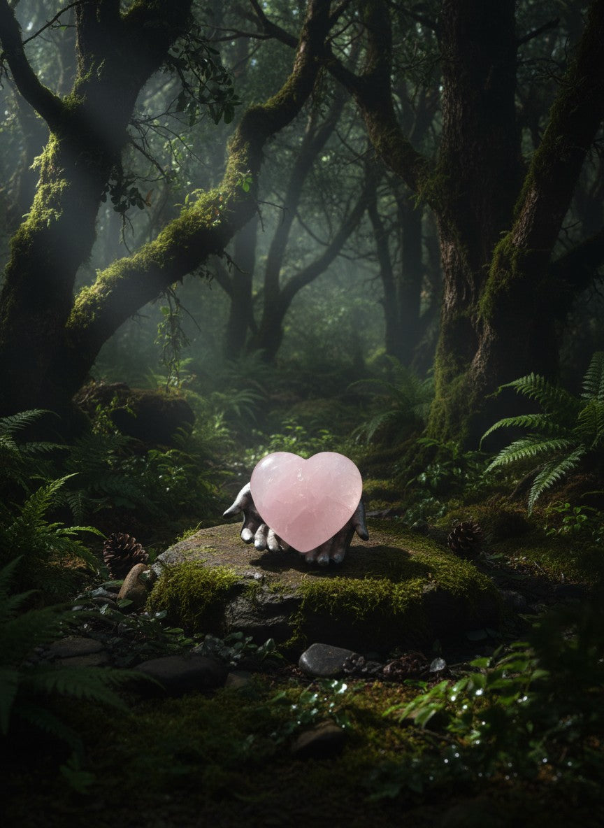 High-Quality Rose Quartz Heart