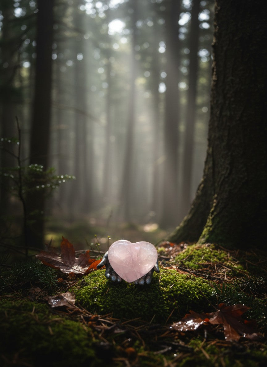 High-Quality Rose Quartz Heart