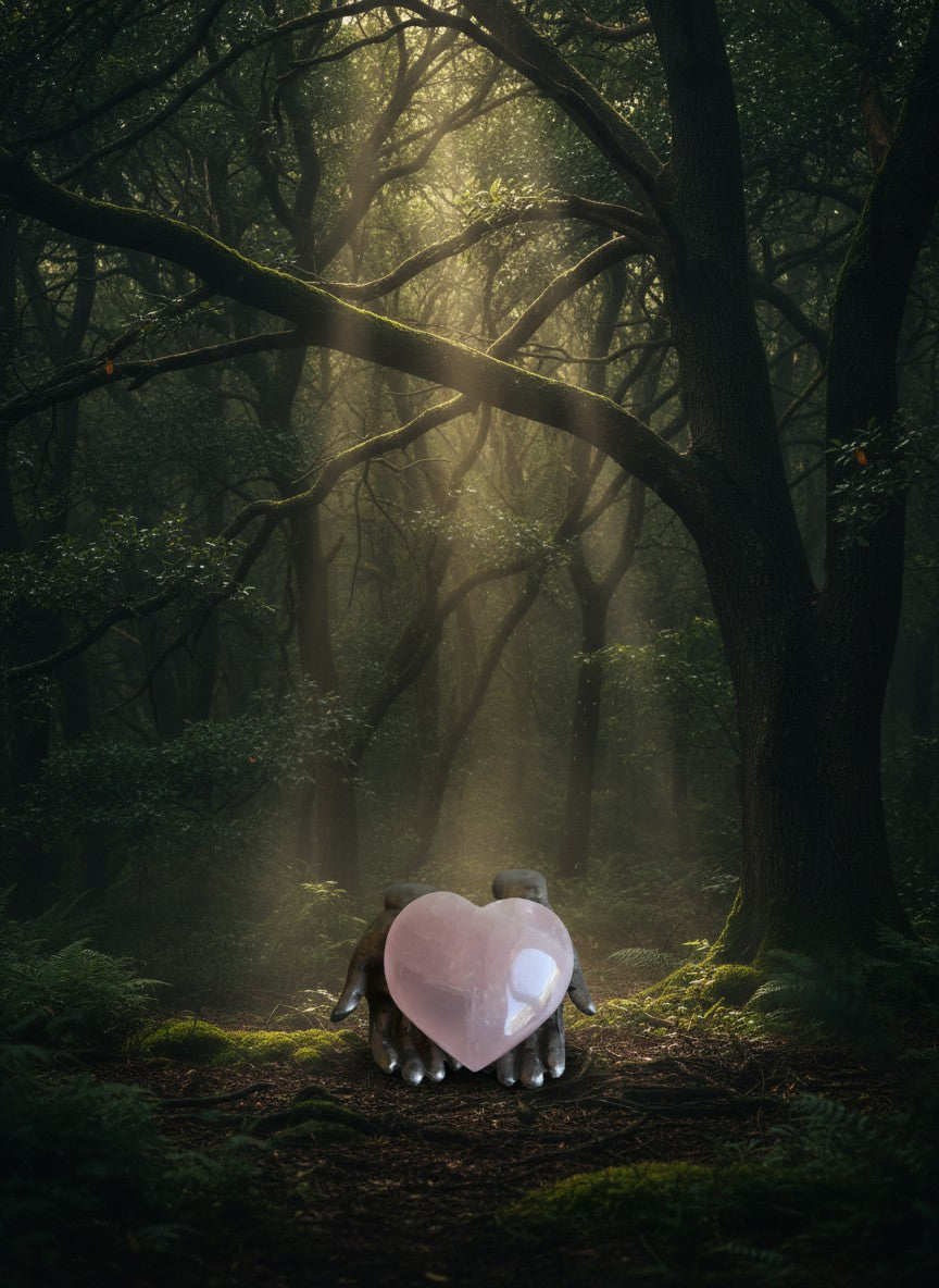 High-Quality Rose Quartz Heart