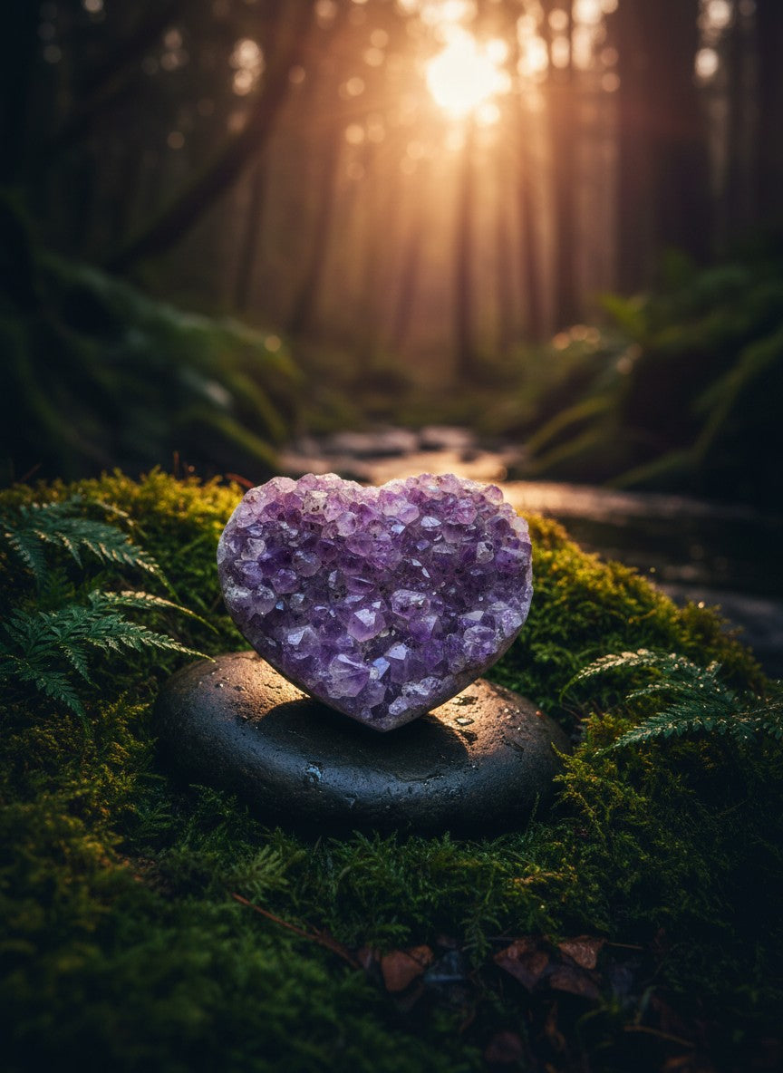 Chunky Amethyst Heart – Brazil