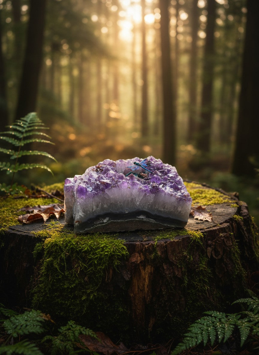 Amethyst Candle Holder