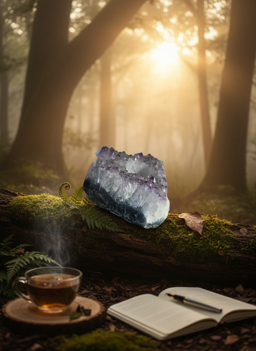 Amethyst Candle Holder