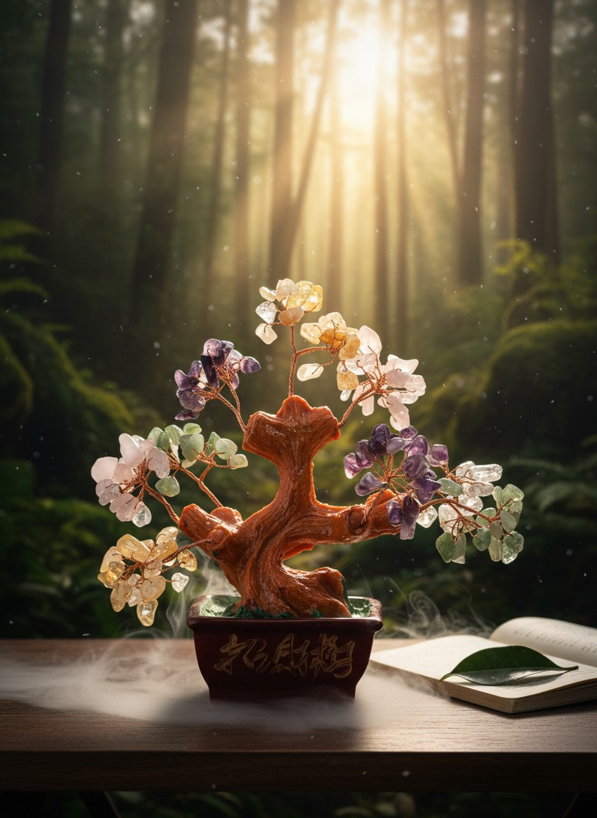 Mixed Chip Lucky Bonsai Tree