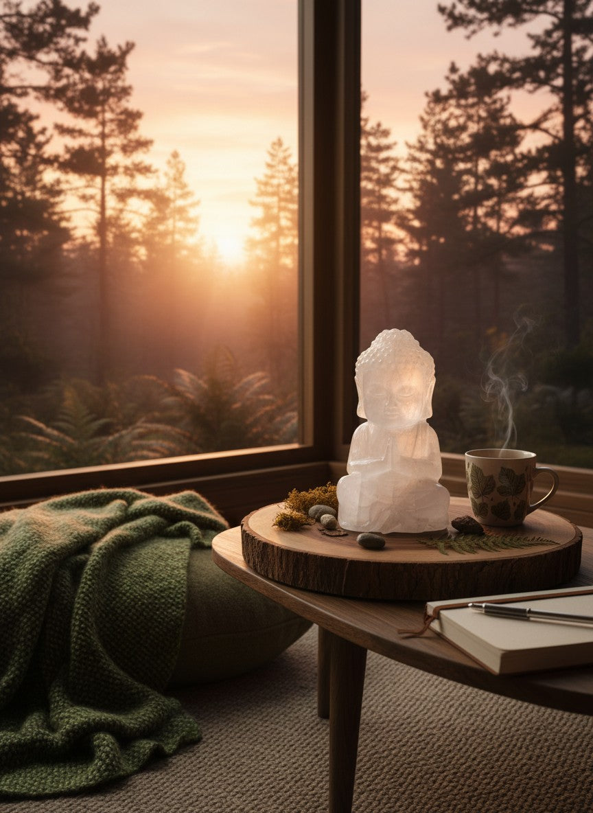 Quartz Buddha Carving