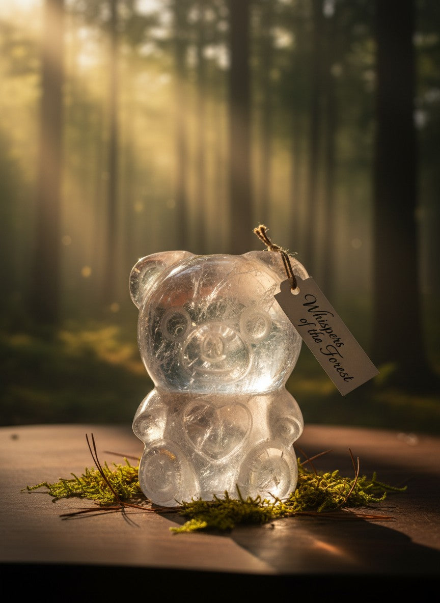 Quartz Teddy Bear Carving