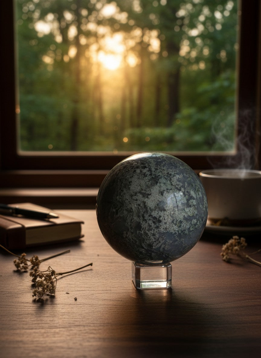 Moss Agate Sphere