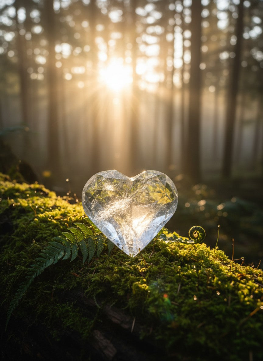 Quartz Geometric Heart