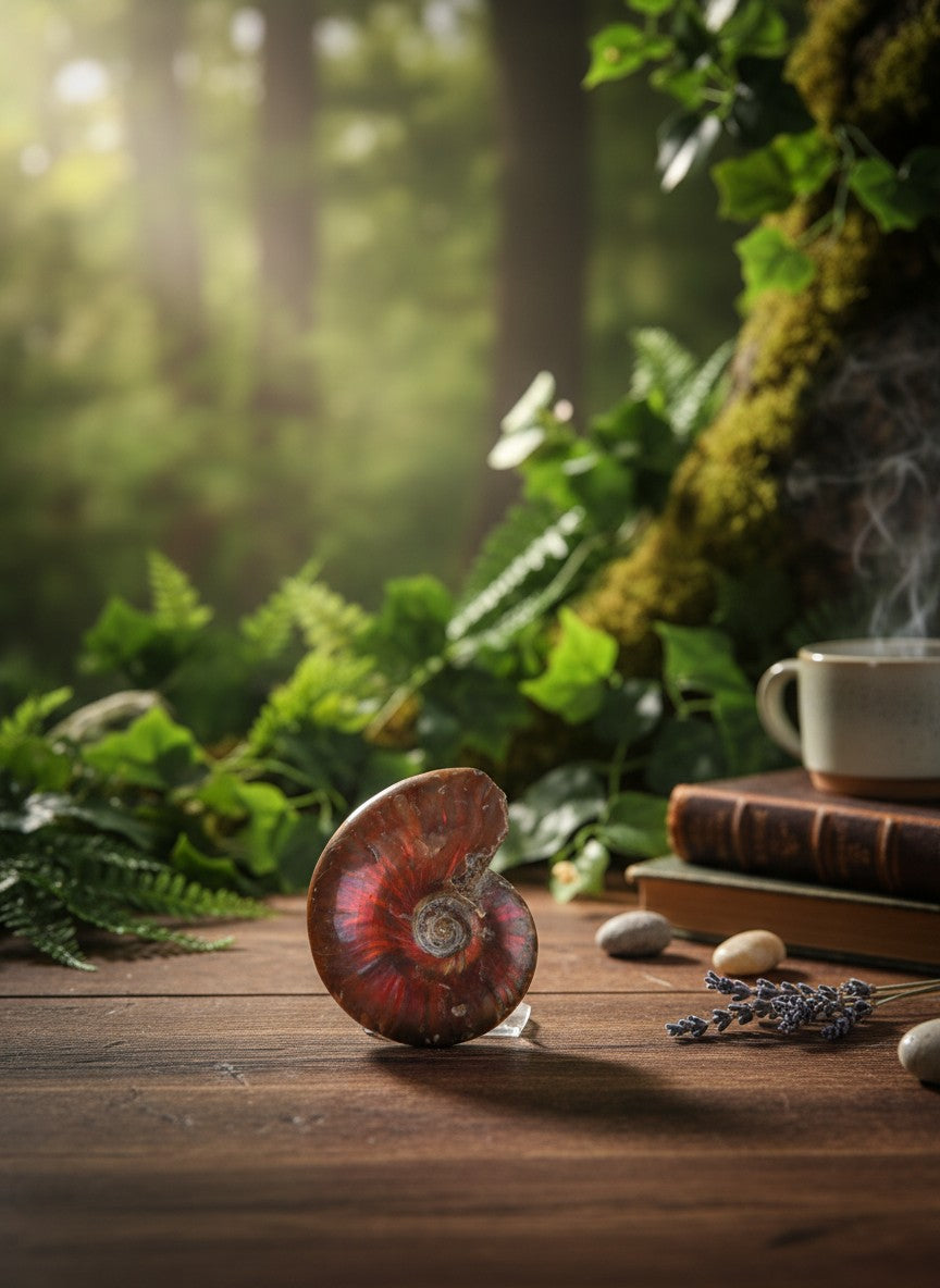 Polished Ammonite Fossil