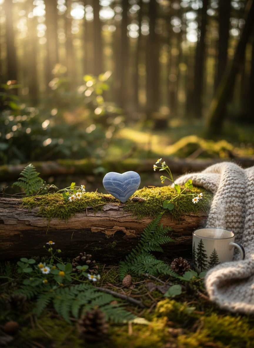 Blue Lace Agate Heart