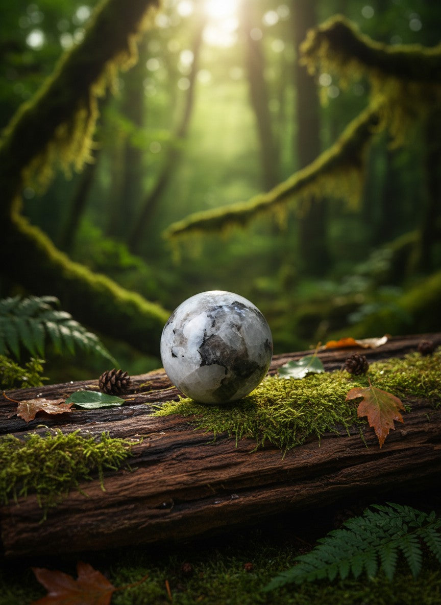 Rainbow Moonstone Sphere