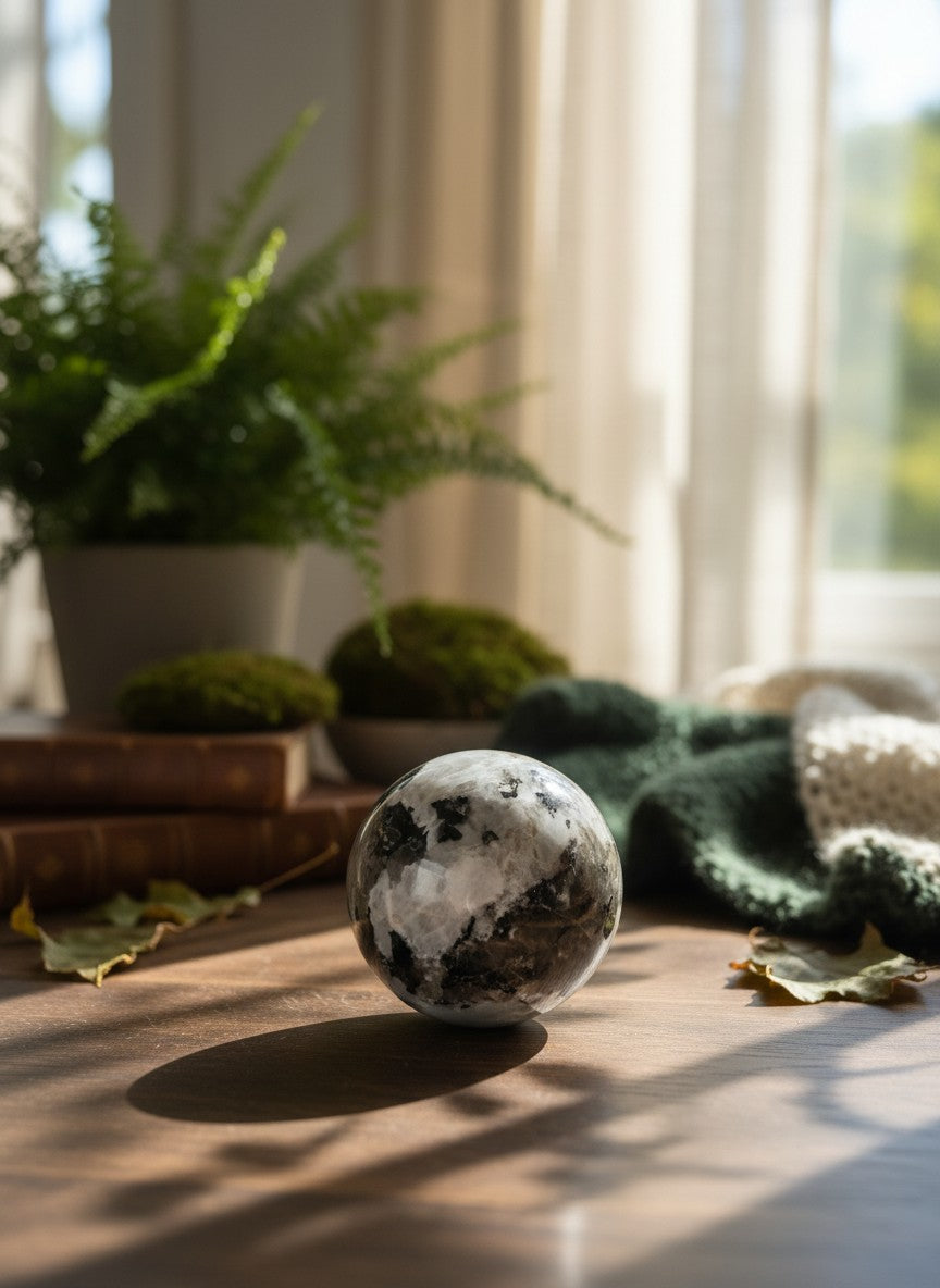 Rainbow Moonstone Sphere