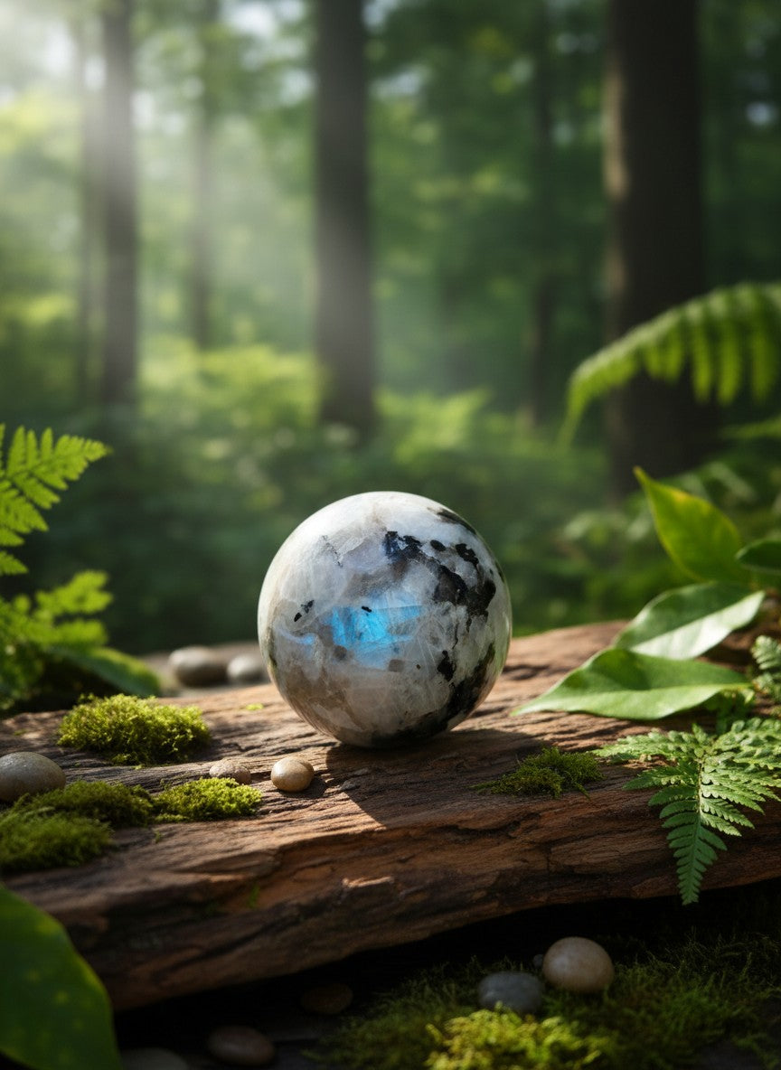 Rainbow Moonstone Sphere