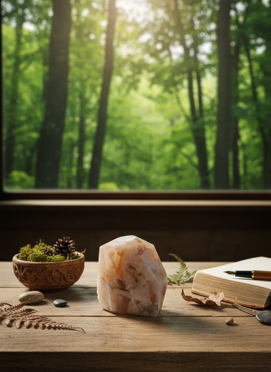 Cherry Blossom Agate Freeform