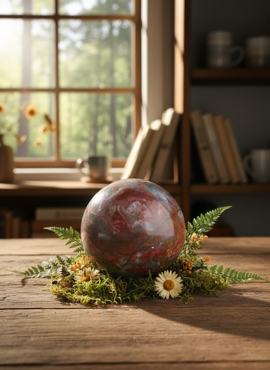 Ocean Jasper Sphere