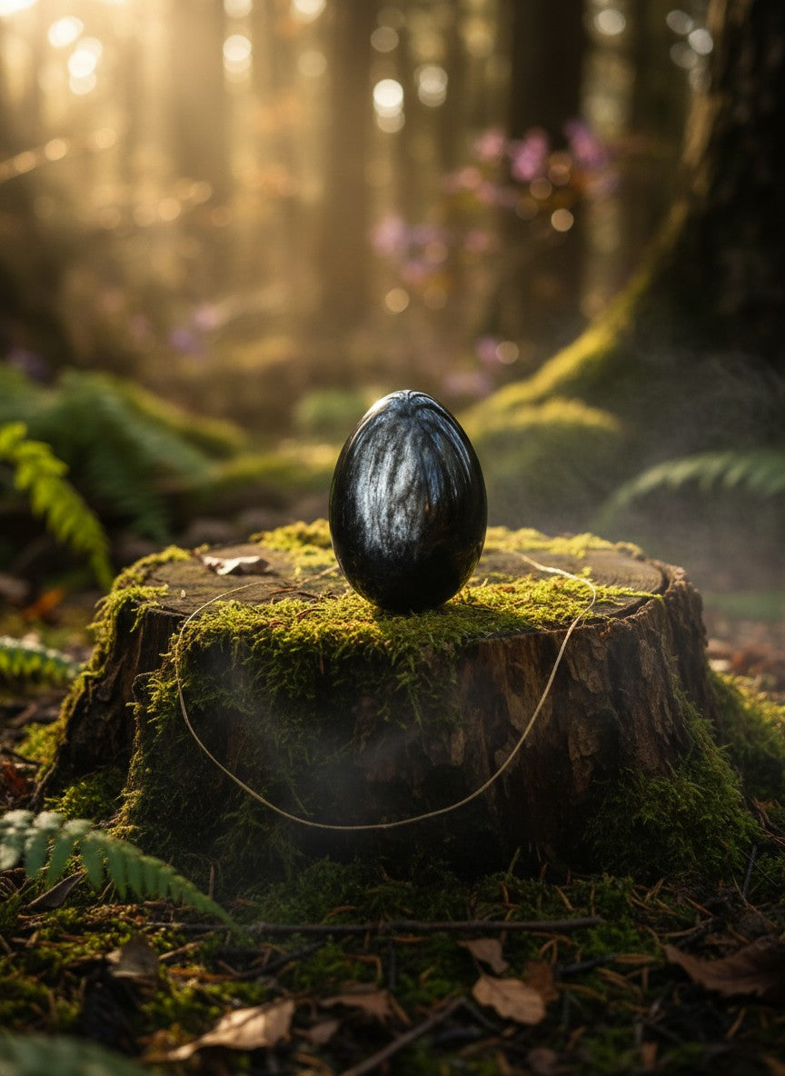 Gold Sheen Obsidian Egg