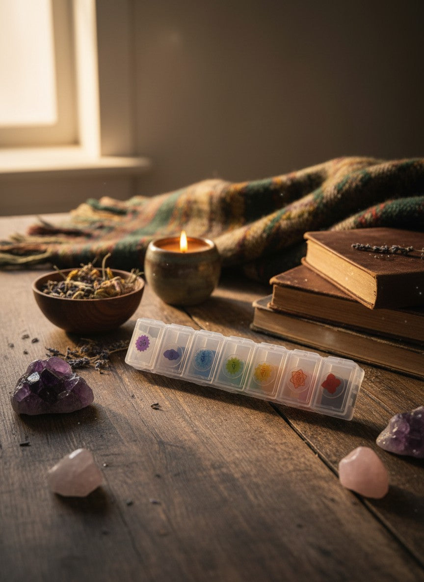 Chakra Tumble Set Square Stones
