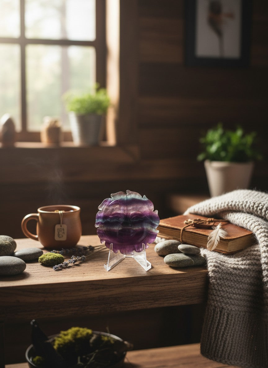 Rainbow Fluorite Sun
