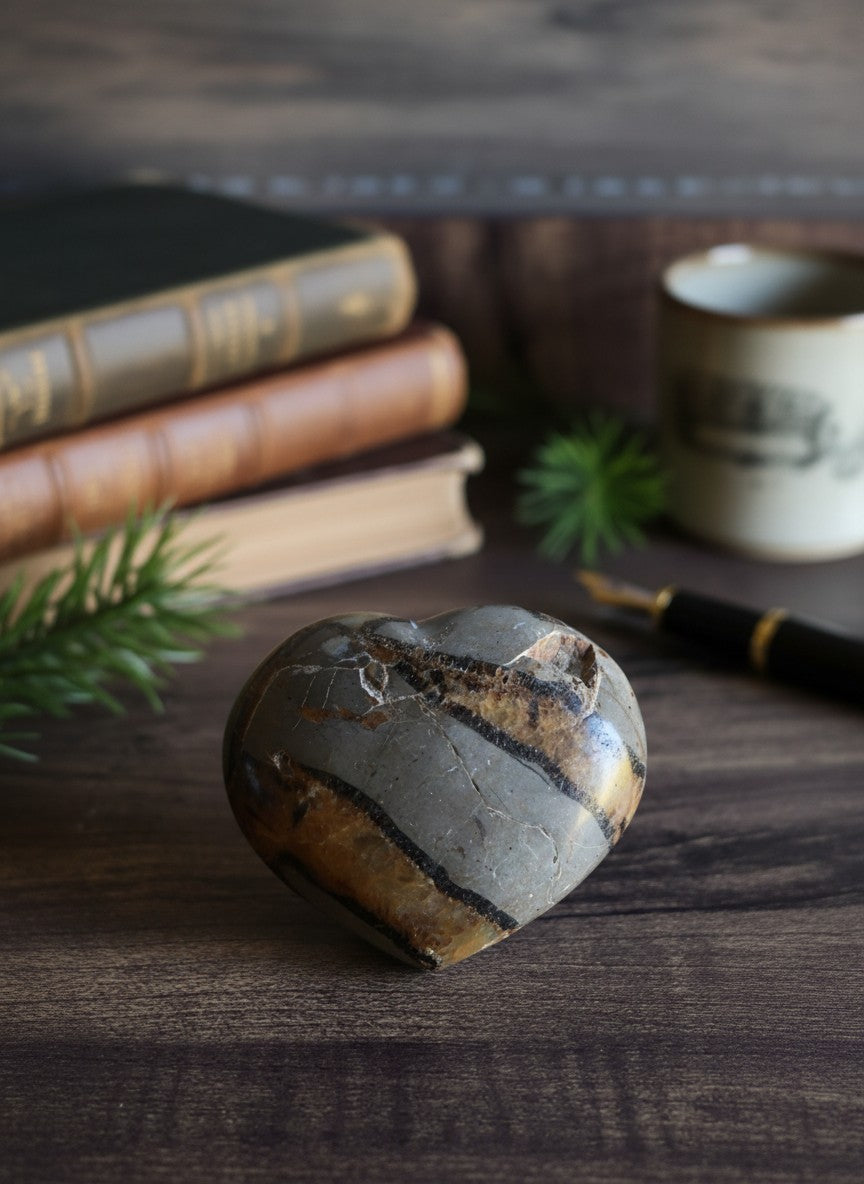 Septarian Heart