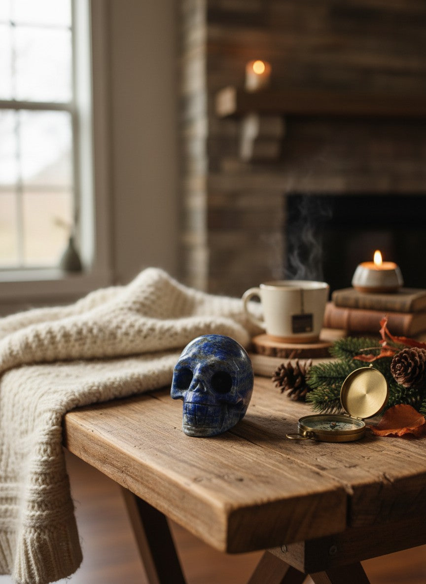 Lapis Lazuli Skull