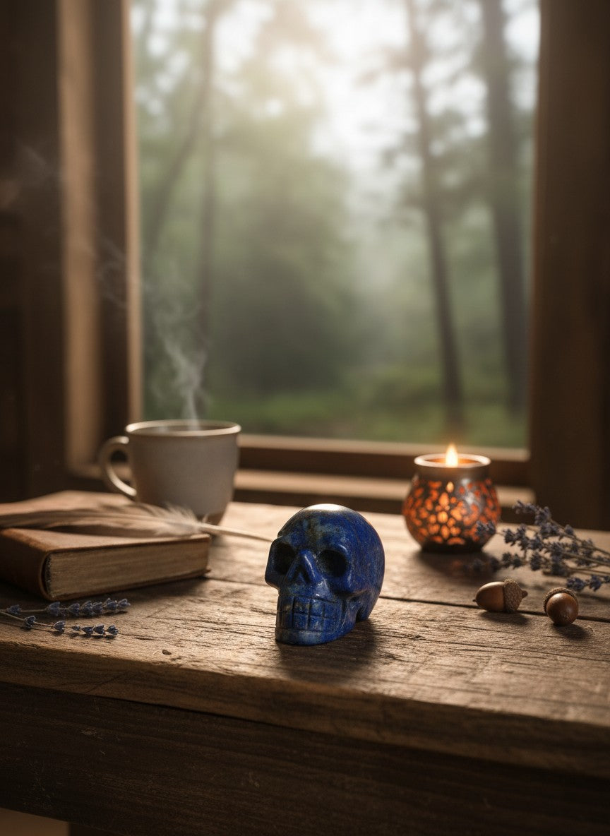 Lapis Lazuli Skull