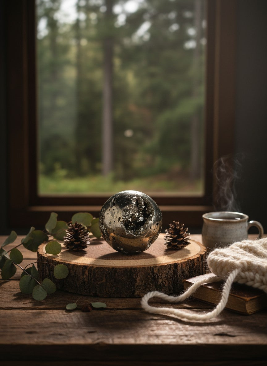 Peru Pyrite Geode Sphere