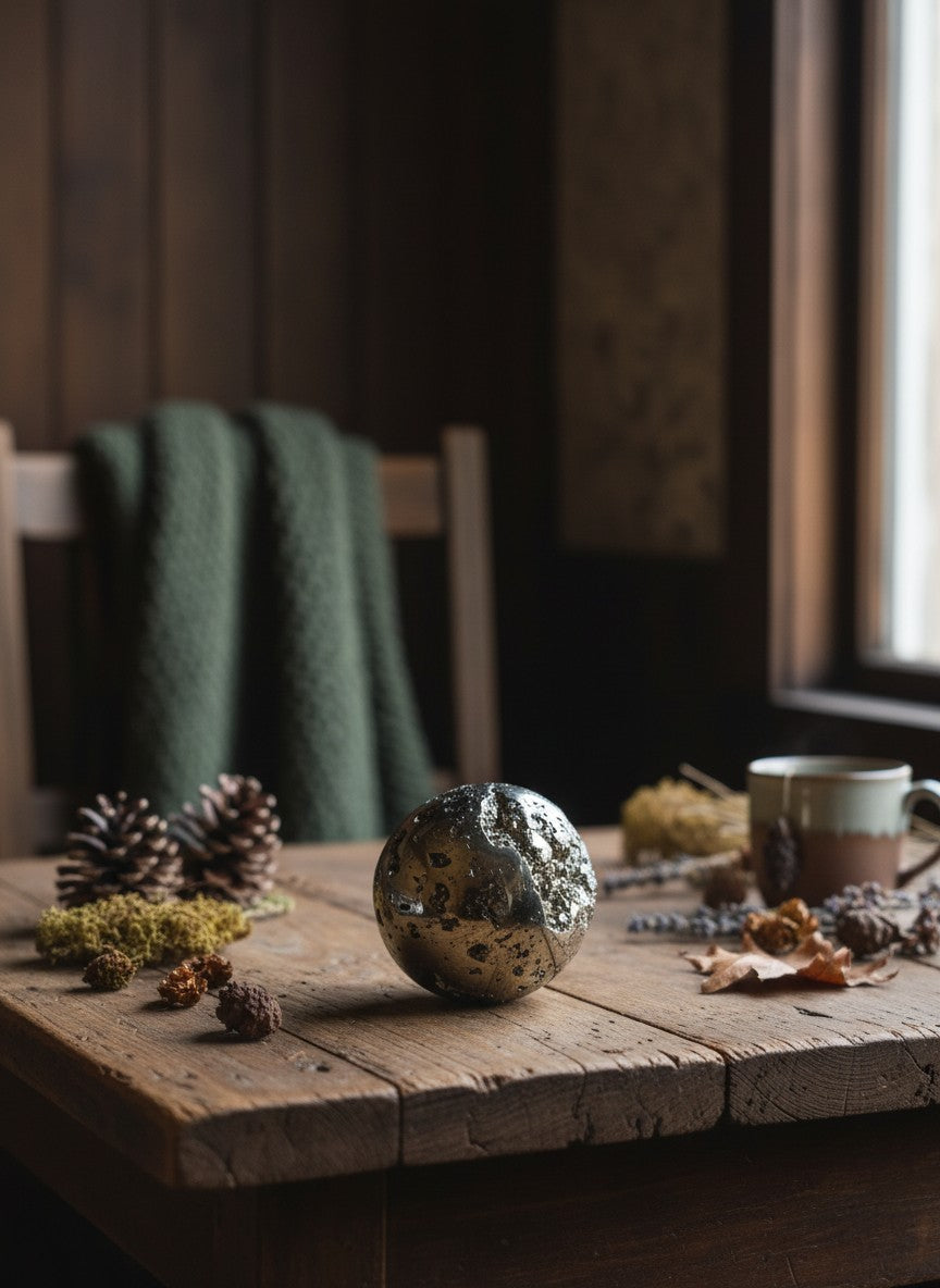 Peru Pyrite Geode Sphere