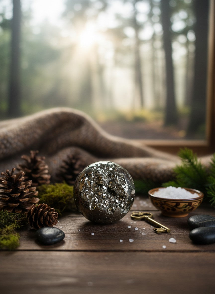 Peru Pyrite Geode Sphere