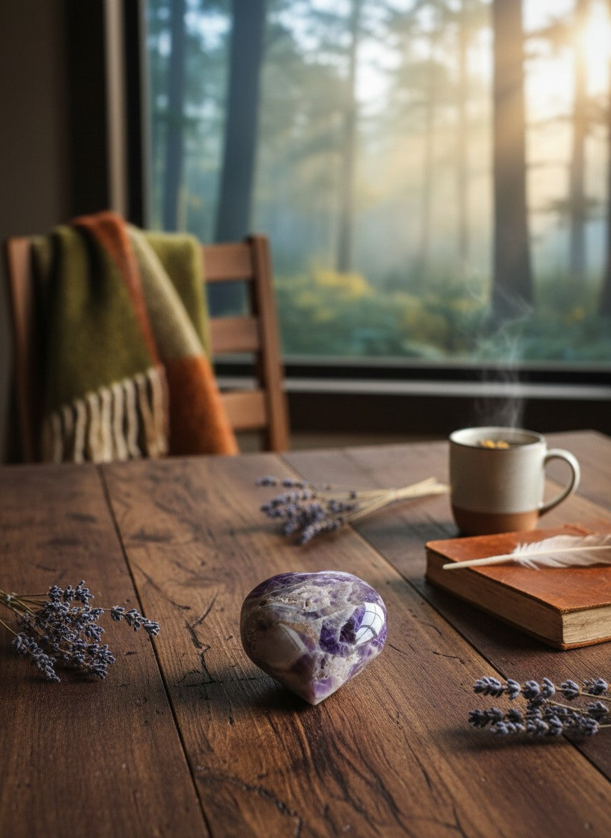 Amethyst Heart 4.7cm