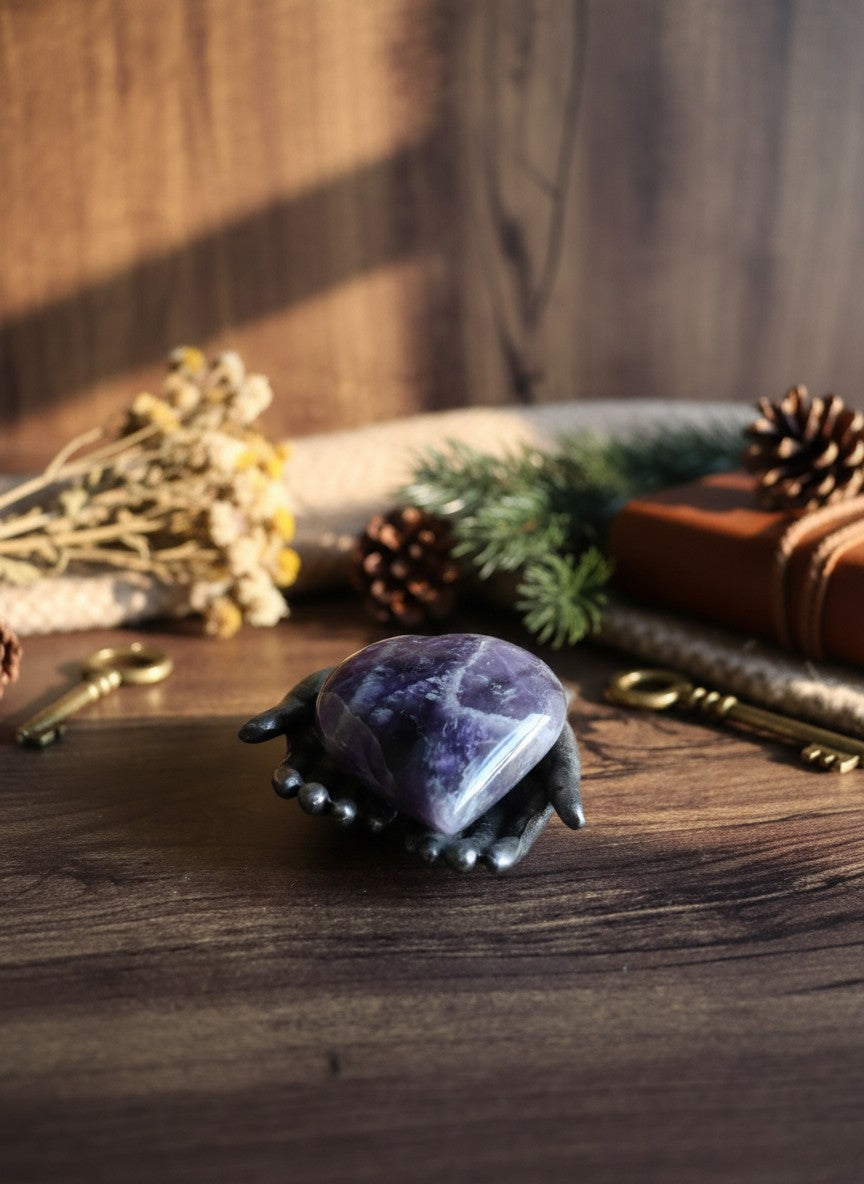 Amethyst Heart 4.7cm
