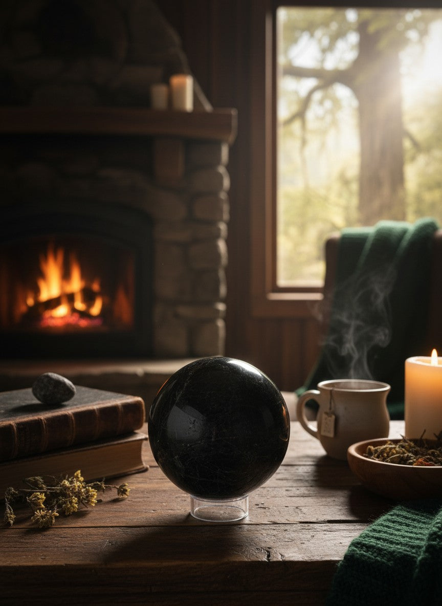 Black Tourmaline Sphere