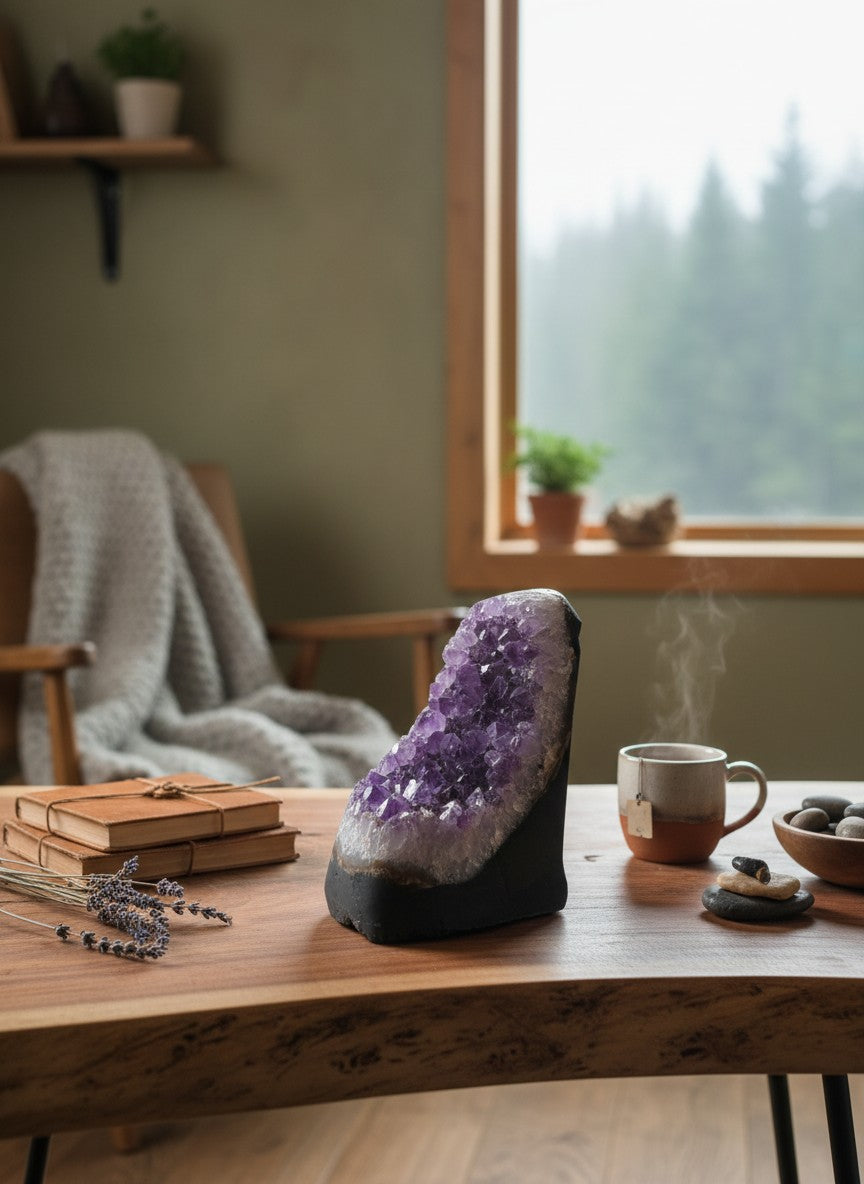 Amethyst Standing Cluster