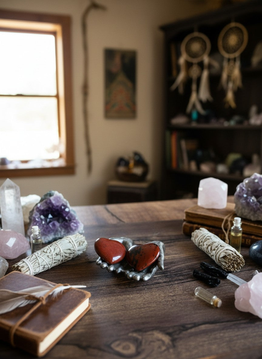 Mahogany Obsidian Heart