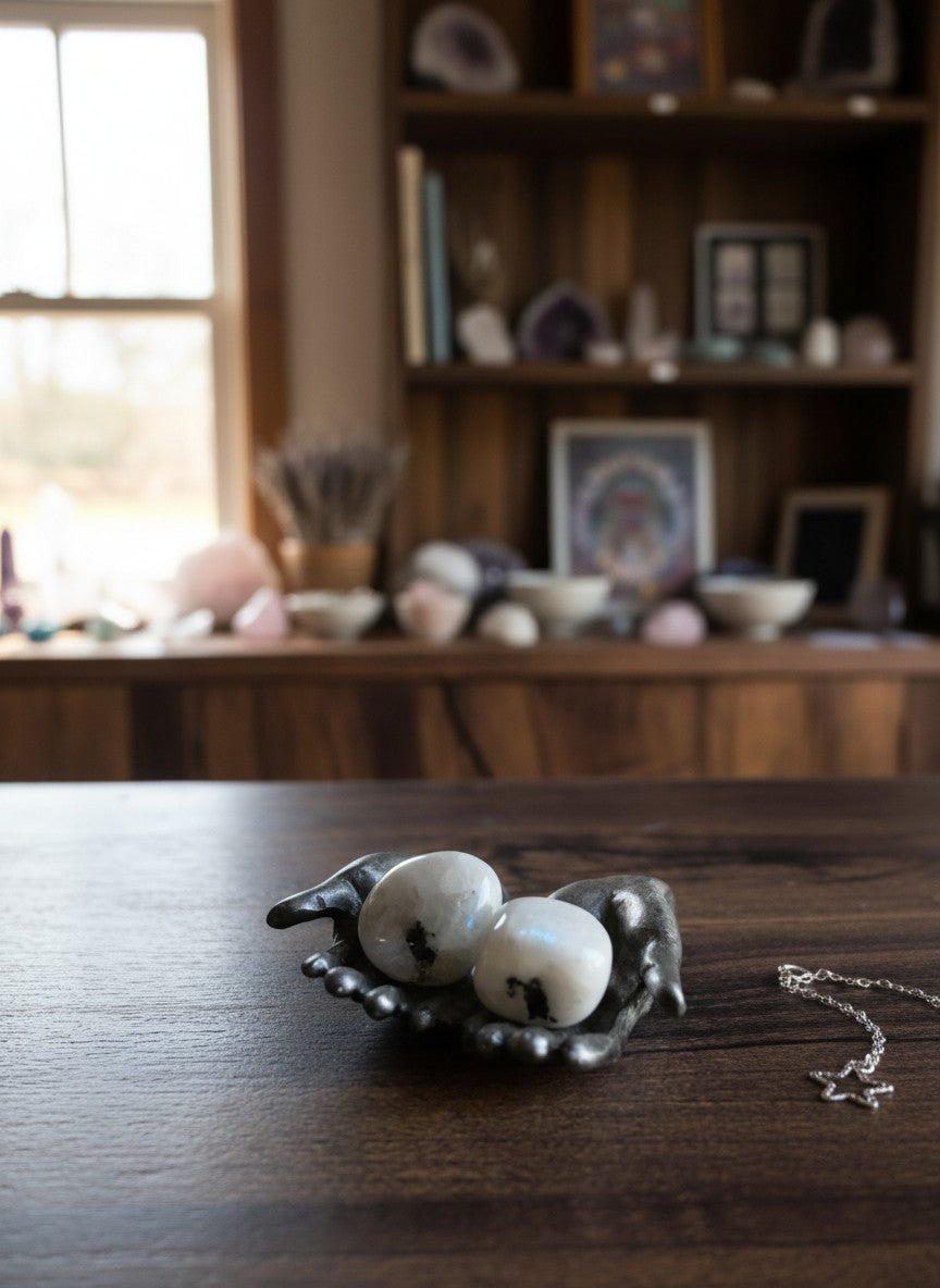 Rainbow Moonstone Tumble Stone