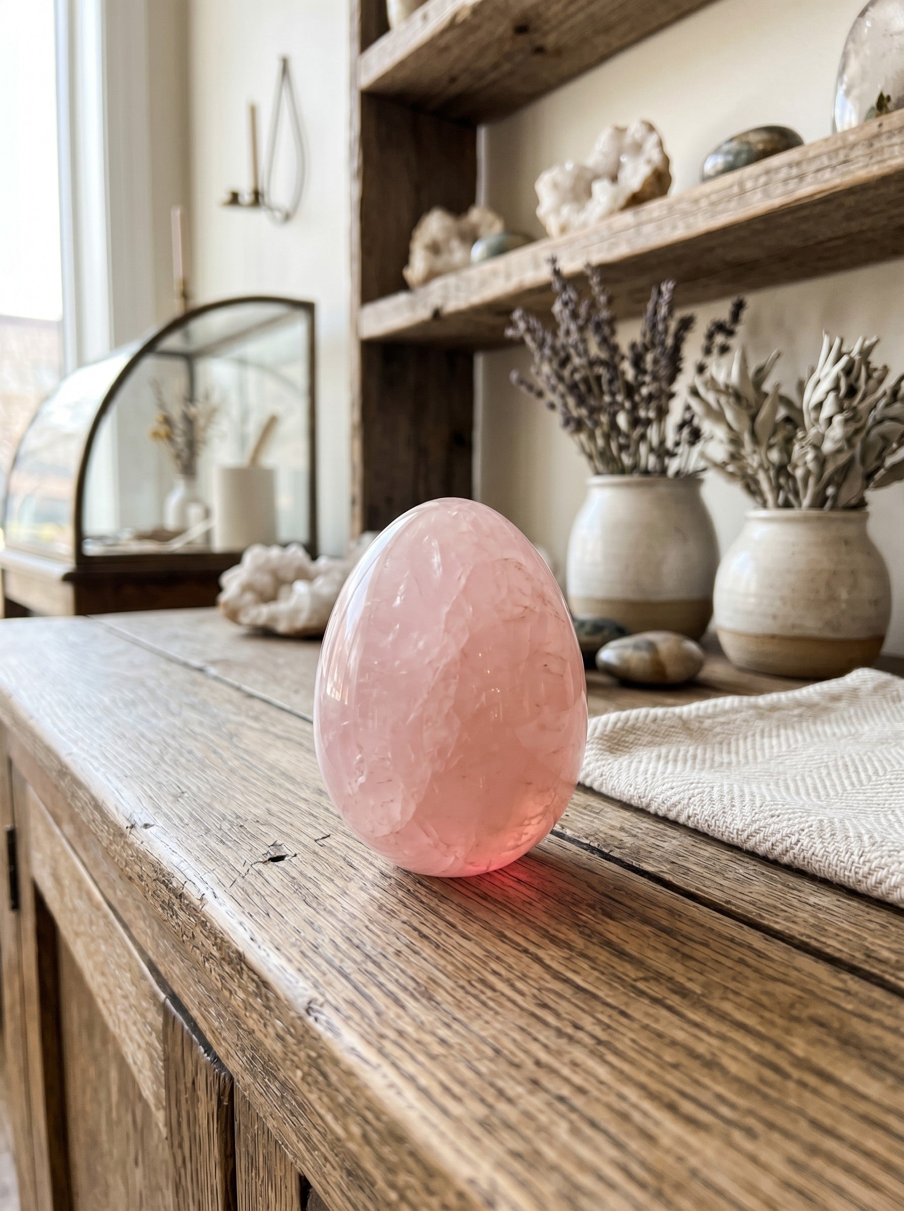 Rose Quartz Egg