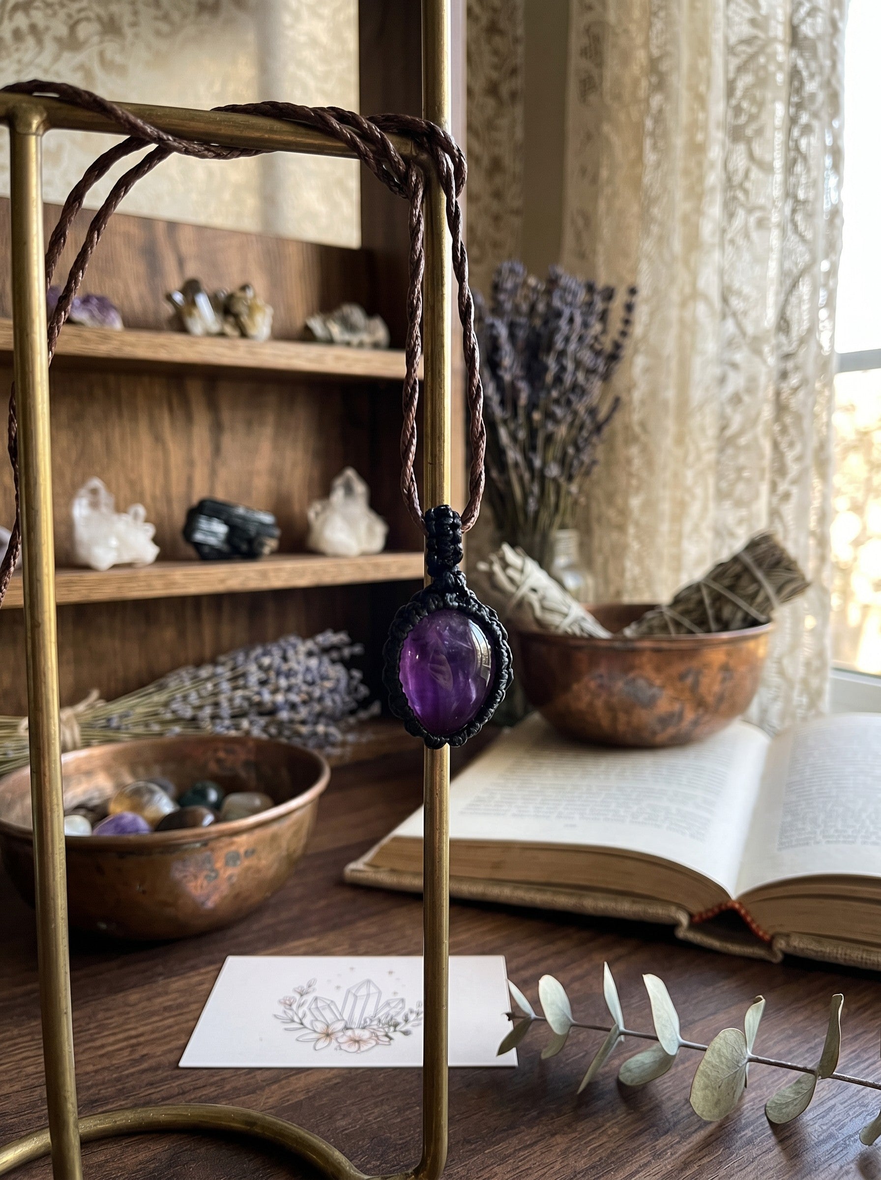 Amethyst Wrapped Necklace