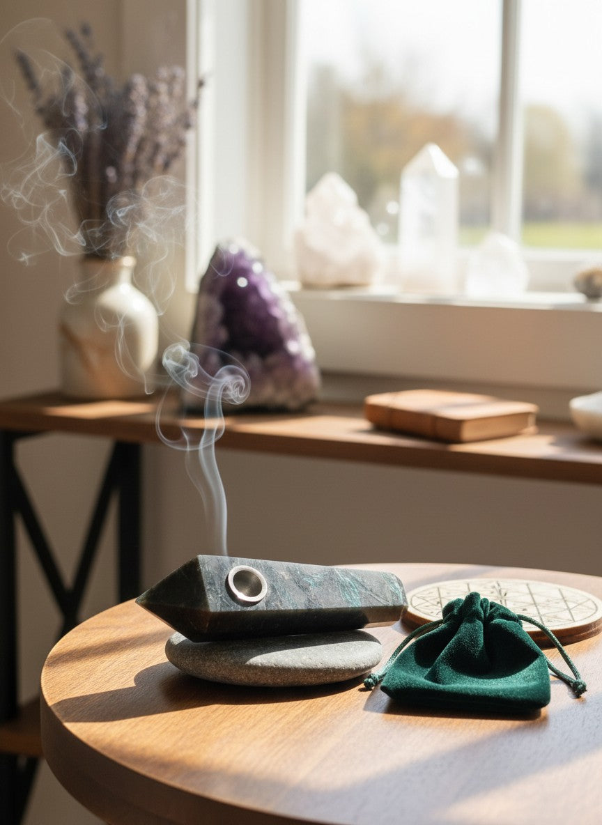 Ornamental Astrophyllite Pipe