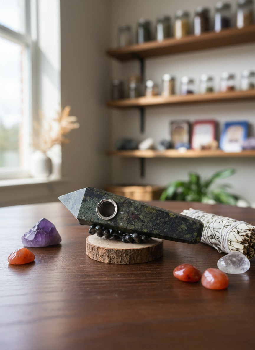 Ornamental Dragonsblood Jasper Pipe