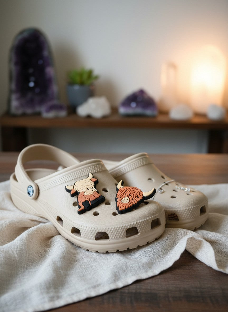 Highland Cow Croc Jibbitz
