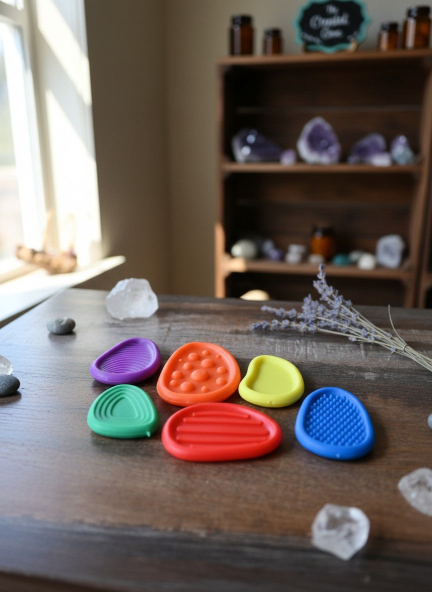 Silicone Worry Stone Set of 6