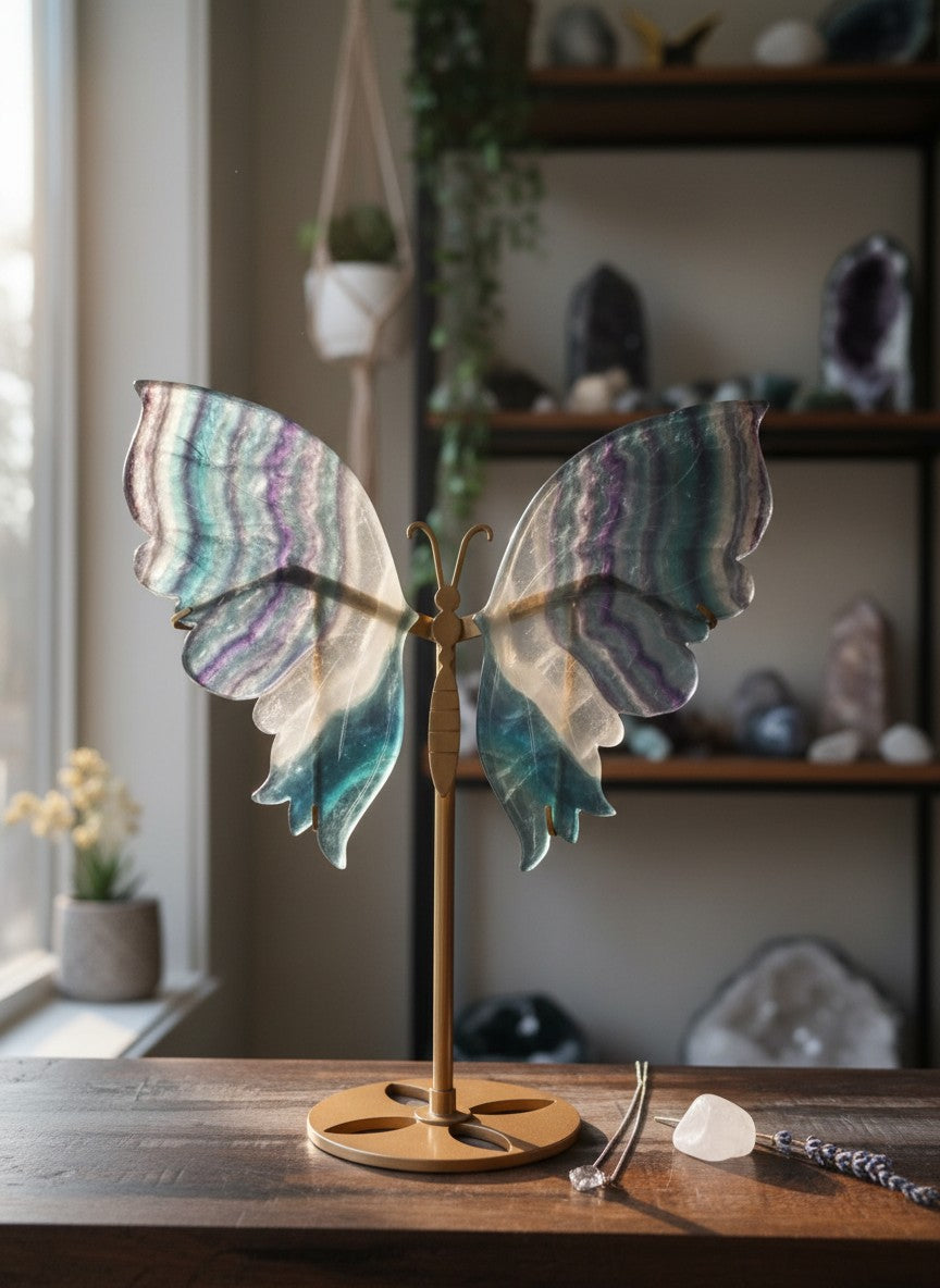 Fluorite Butterfly Wings