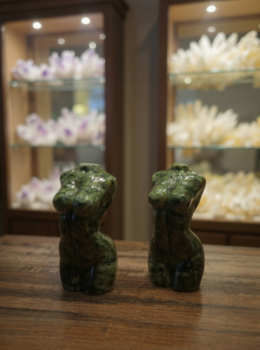 Serpentine Female Body Carving