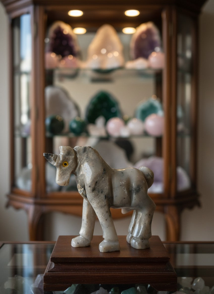 Soapstone Unicorn Carving
