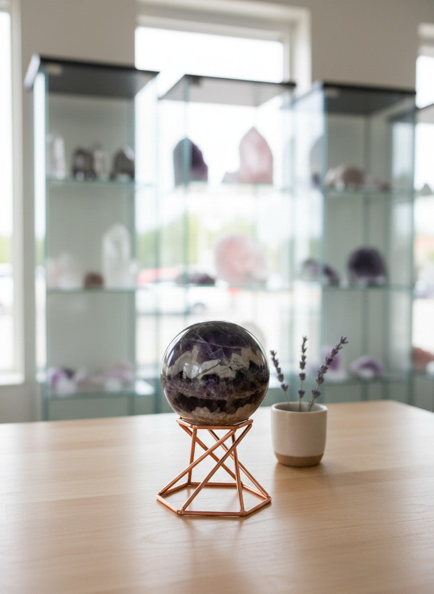 Dream Banded Amethyst Sphere