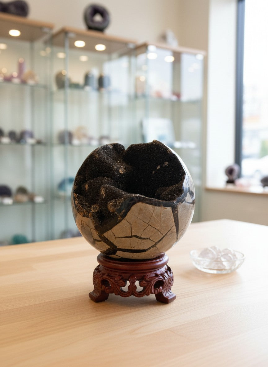 XL Septarian Geode Sphere