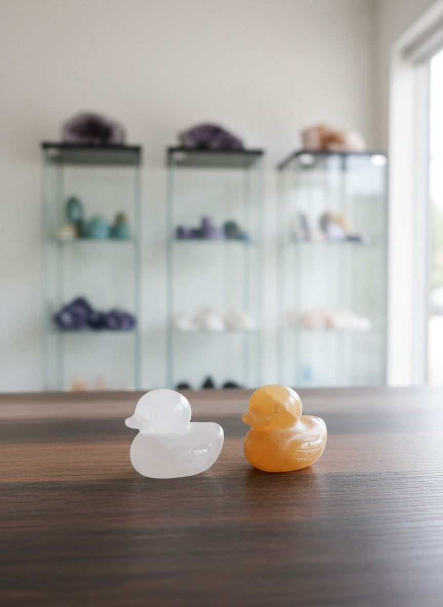 Crystal Duck Carving