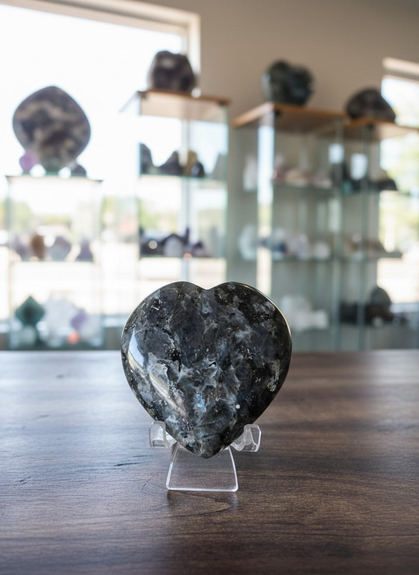 Larvikite Heart
